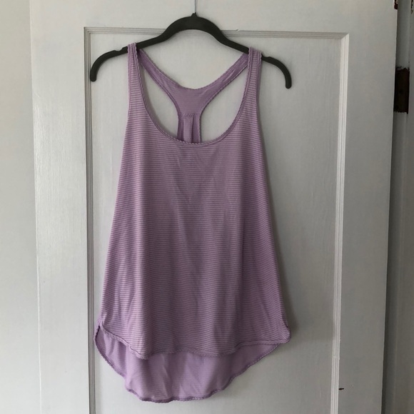 purple flowy tank top